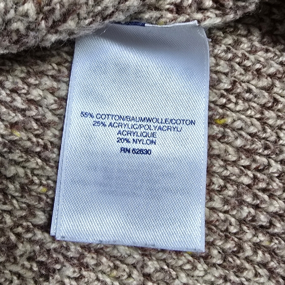 LANDS' END | COTTON BLEND KNIT MOCK NECK QUARTER ZIP TUNIC SWEATER -NWOT! - Picture 13 of 15